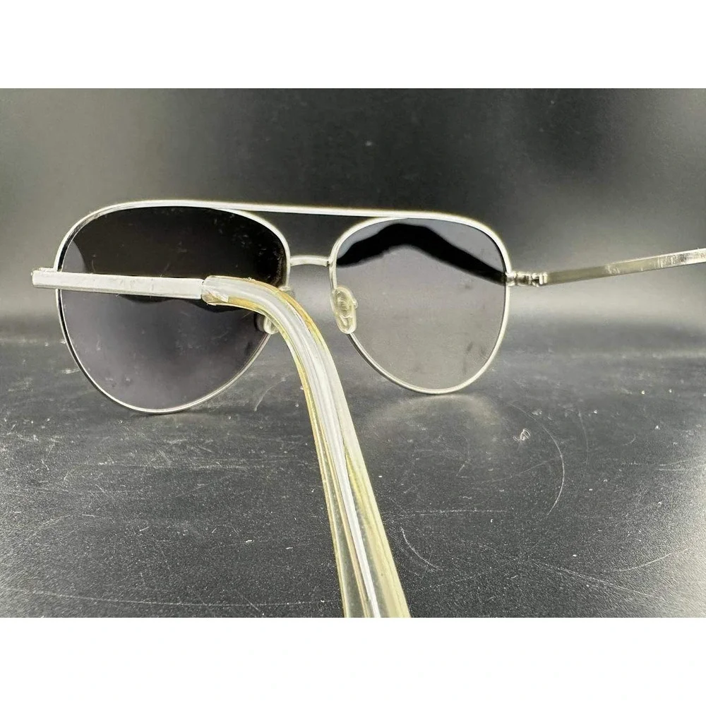 Aldi Batavia Aviator Sunglasses Silver Blue Mirrored Lenses 058 (83)